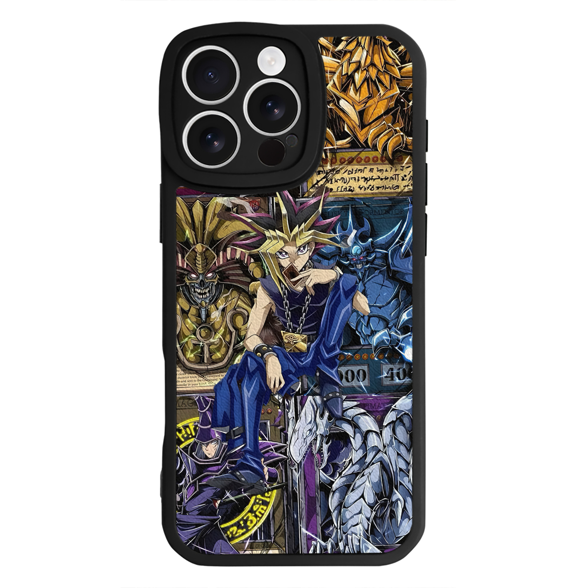（画像用） 遊☆戯☆王 Yu-Gi-Oh! 【iPhone 16シリーズ対応】シリコンスマホケース（レザー調） 材質：シリコン